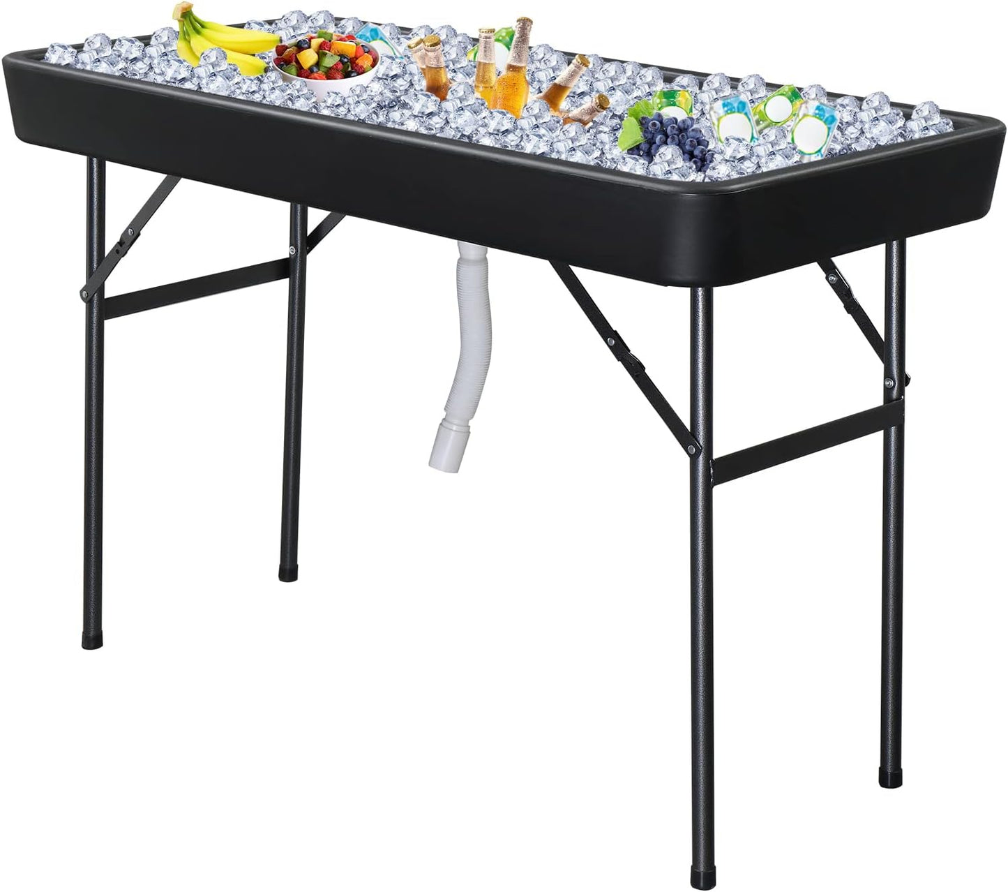 4' Party Ice Cooler Folding Table w/Skirt