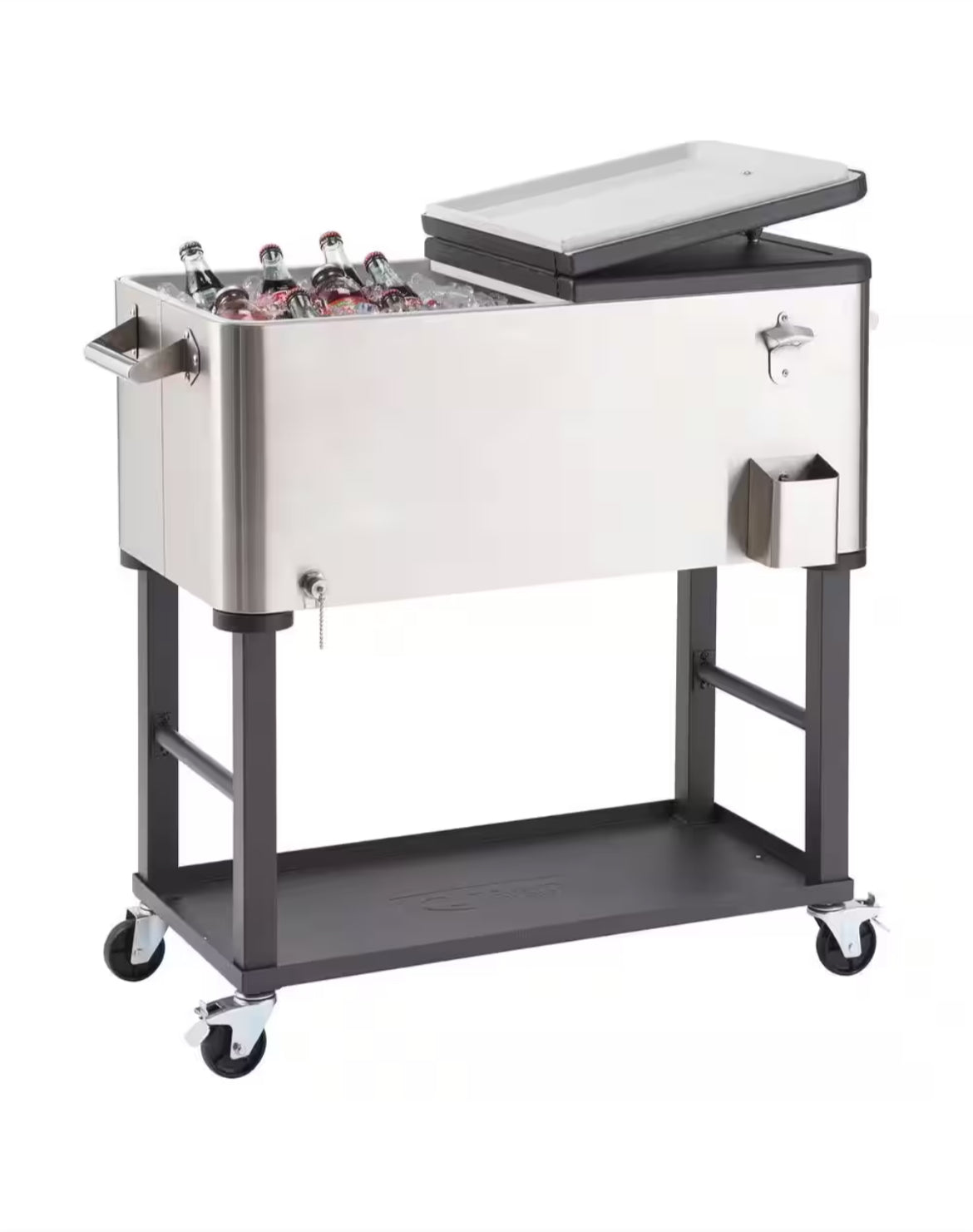 80 qt Rolling Cooler Cart